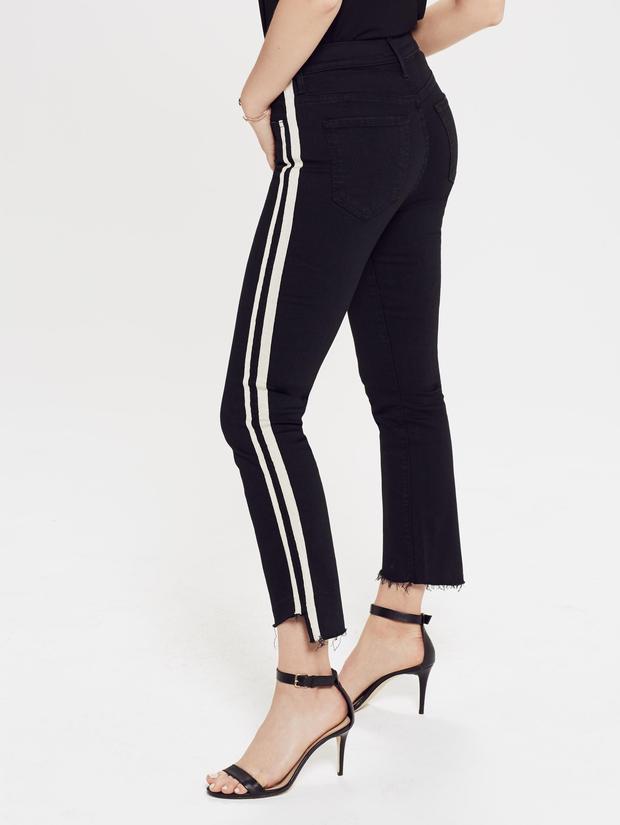 Mother Denim- The Insider Crop Step Fray - Guilty Racer