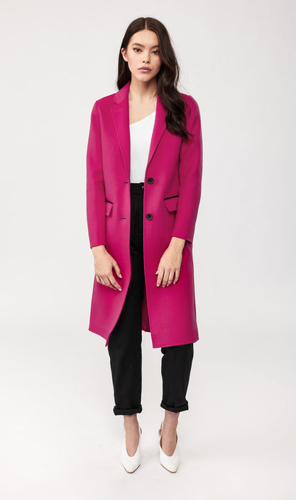 Mackage - Hens Double-Face Wool Coat in Fuchsia
