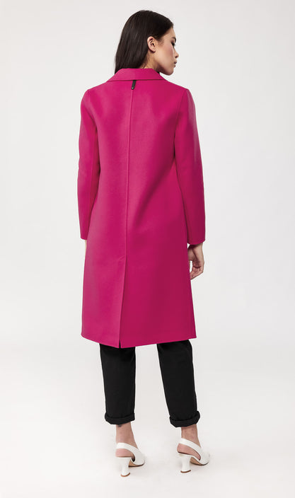 Mackage Hens Double-Face Wool Coat in Fuchsia – Blond Genius