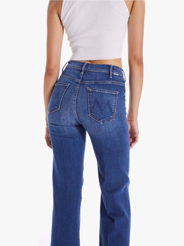 Mother - The Hustler Roller Heel in High Fidelity Denim