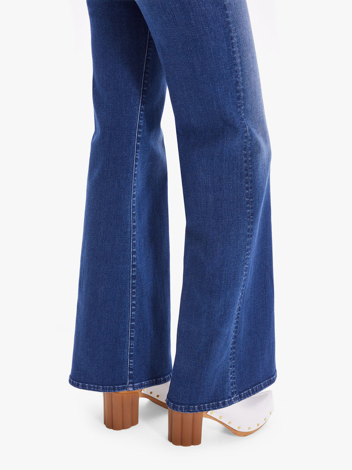 Mother - The Hustler Roller Heel in High Fidelity Denim