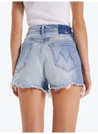 Mother - Ultra High Waist Tomcat Kick Fray Short in I Confess