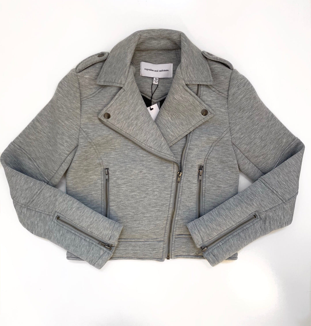 Cupcakes & Cashmere - Katerina Jacket in Light Heather Grey