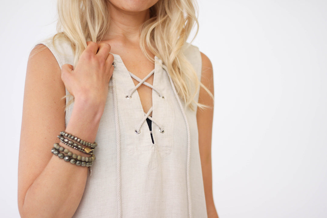 Bella Dahl Lace Up Dress at Blond Genius - 2