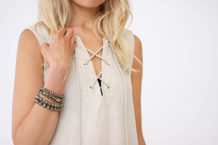 Bella Dahl Lace Up Dress at Blond Genius - 2