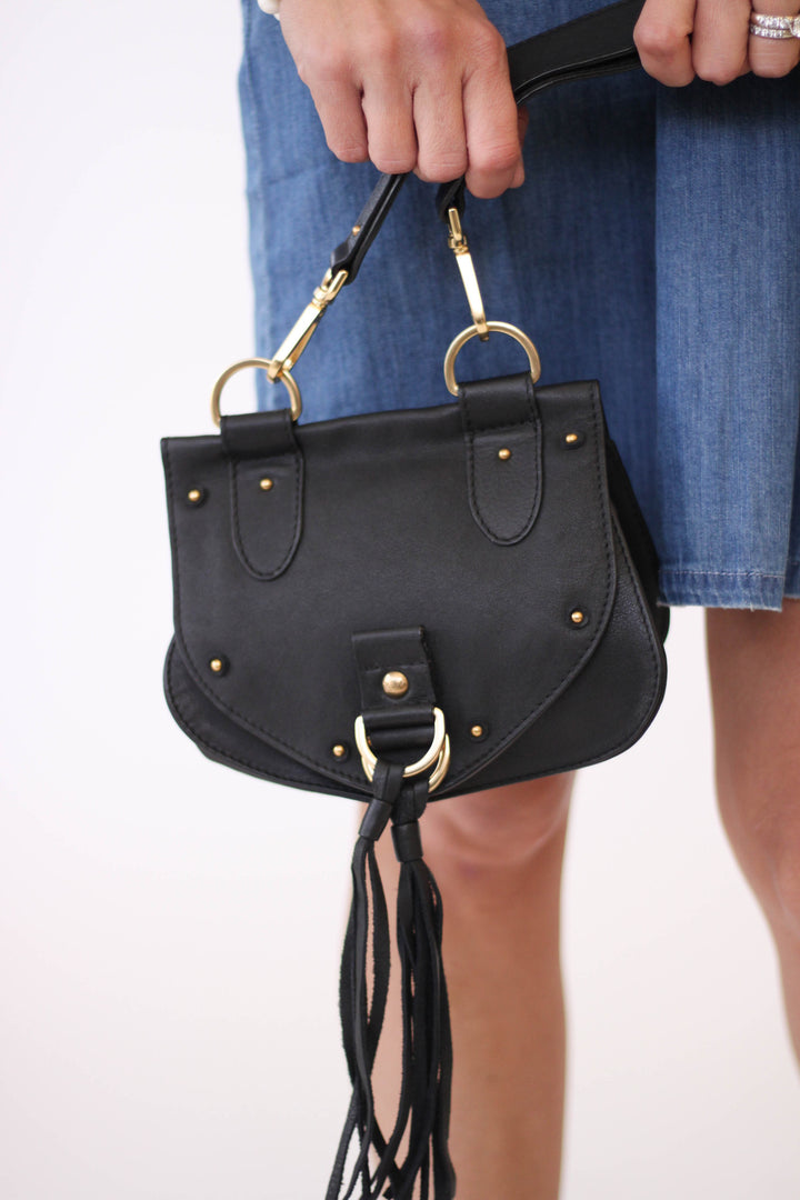 See By Chloe Cross Body Bag in Black at Blond Genius - 1