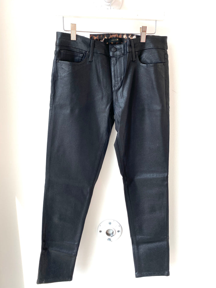 Joes - Vixen Sassy Skinny Ankle Coated Denim in Black Darley Color