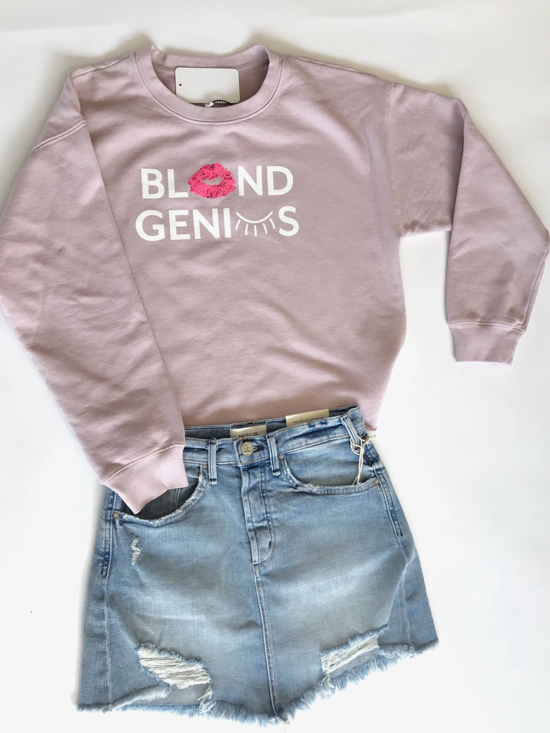 Blond Genius - Foil Kiss Rose Sweatshirt