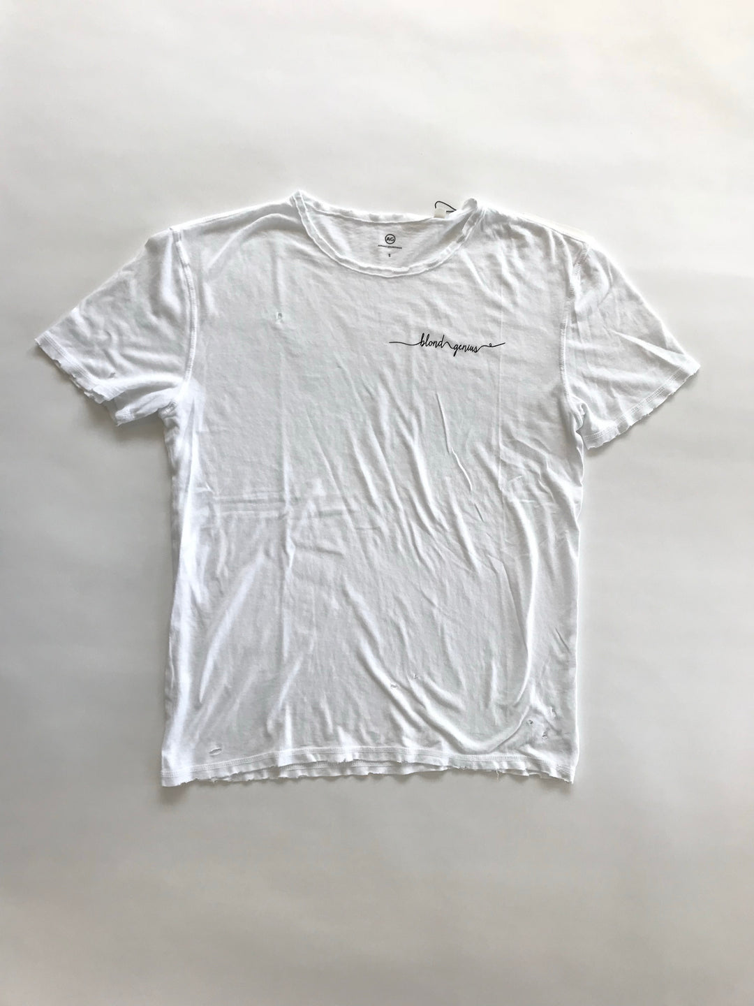 Blond Genius- Mini Autograph Tee White