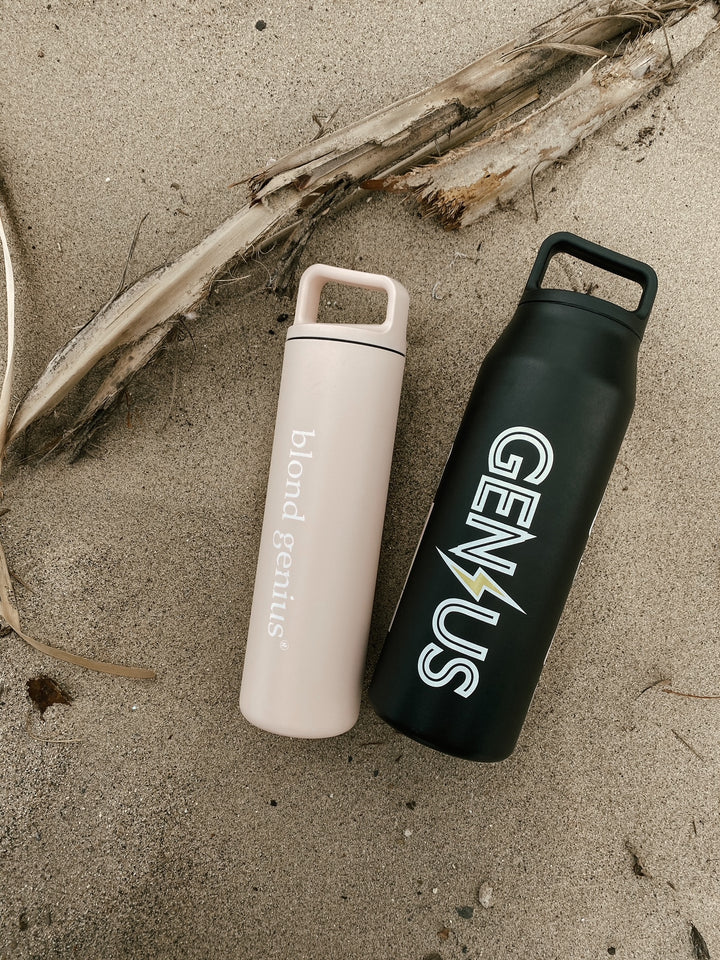 Blond Genius - Logo Water Bottle in Thousand Hills