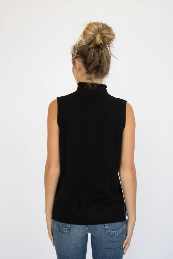 Eleis Collective- The Side Slit Tank - Black
