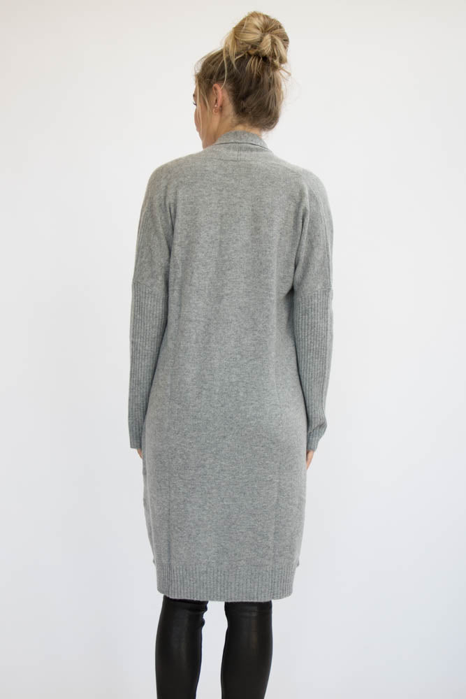 Eleis Collective - The Ribbed Duster - Heather Grey