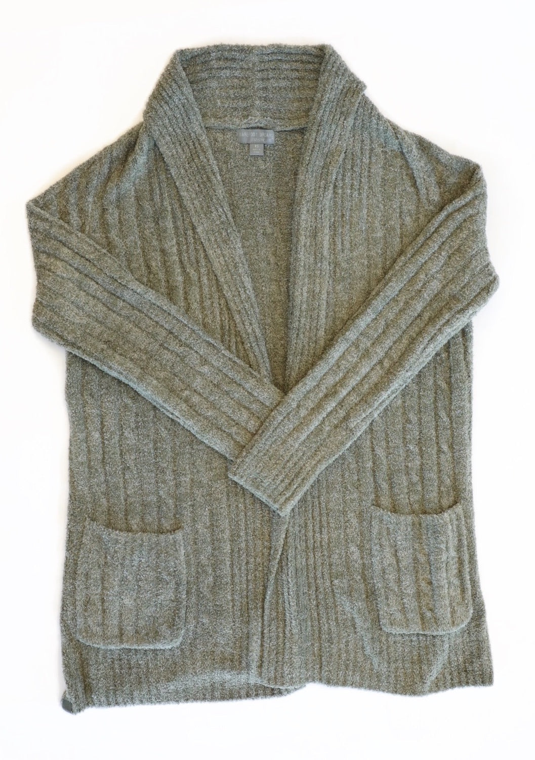 BAREFOOT DREAMS - Cozychic Lite Cable Cardi in Olive/Loden