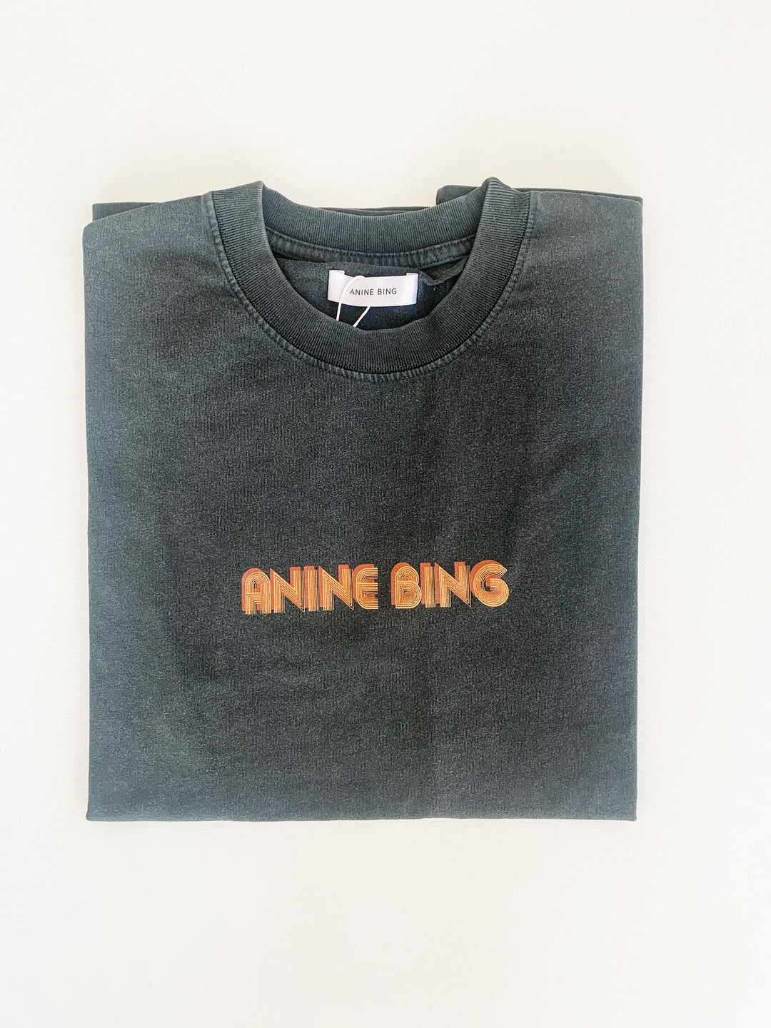 Anine Bing - Lili Tee Retro Bing in Washed Black