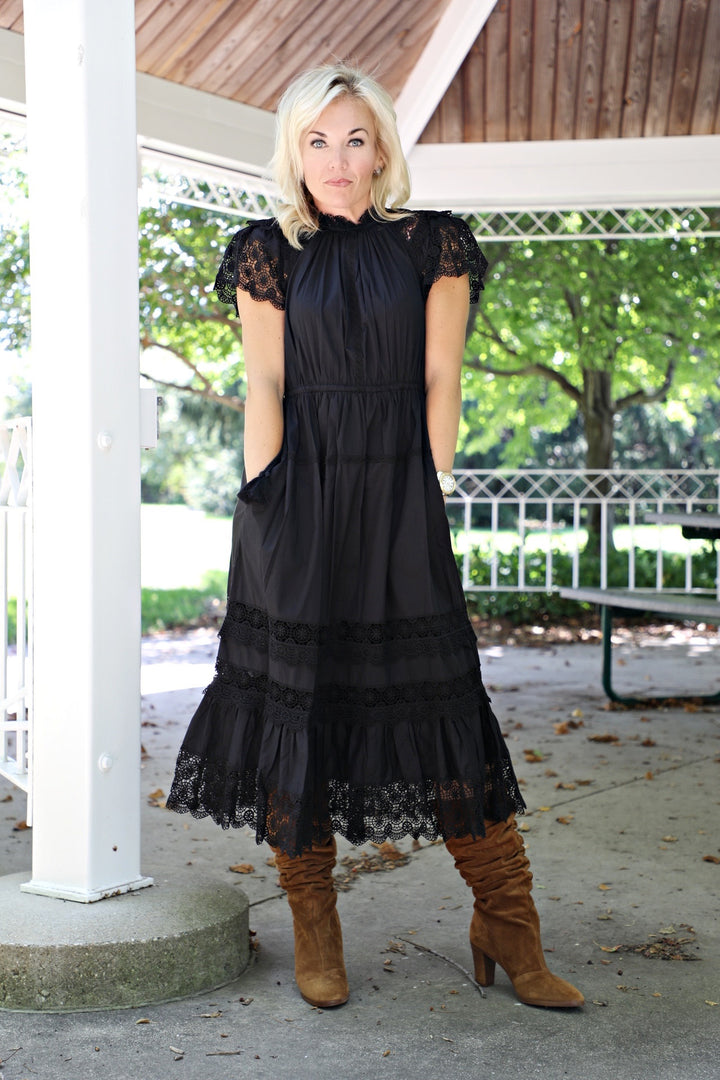 ULLA JOHNSON - Octavia Dress in Noir