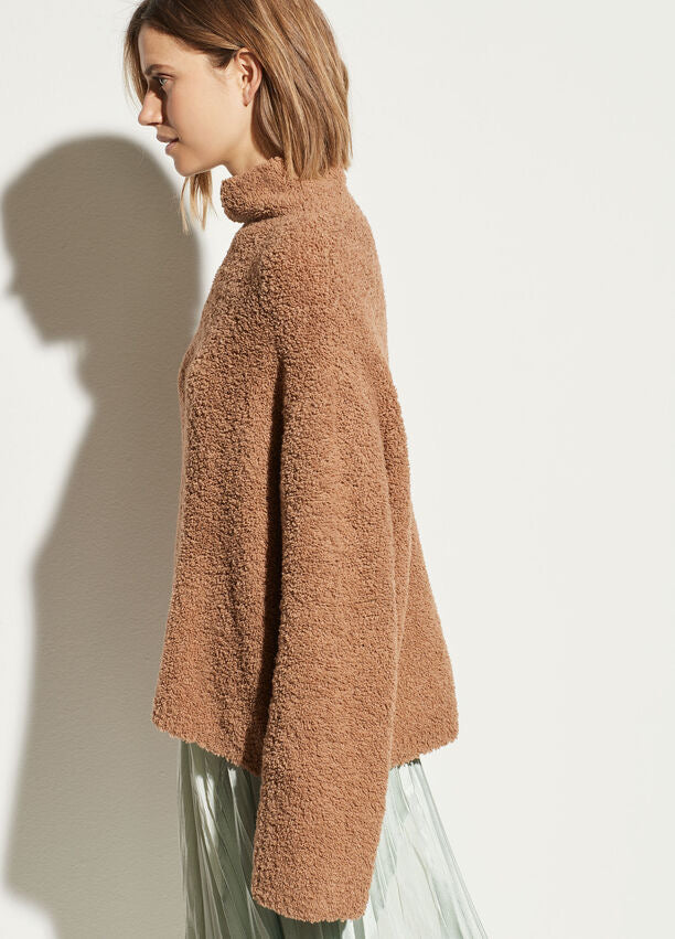 Vince Teddy Funnel Neck in Honeysuckle – Blond Genius