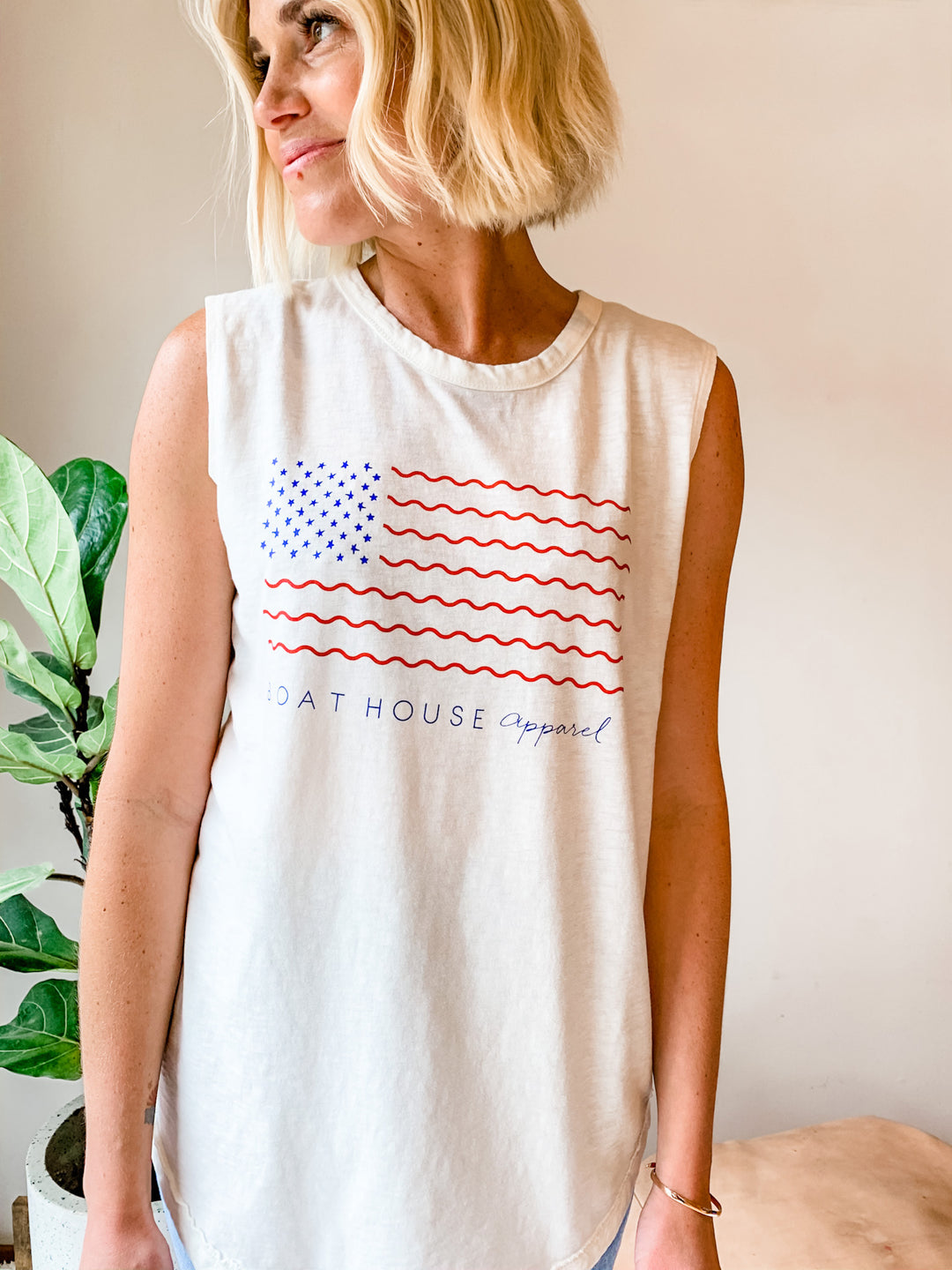 Boat House Apparel - Stars and Stripes Flag Tank
