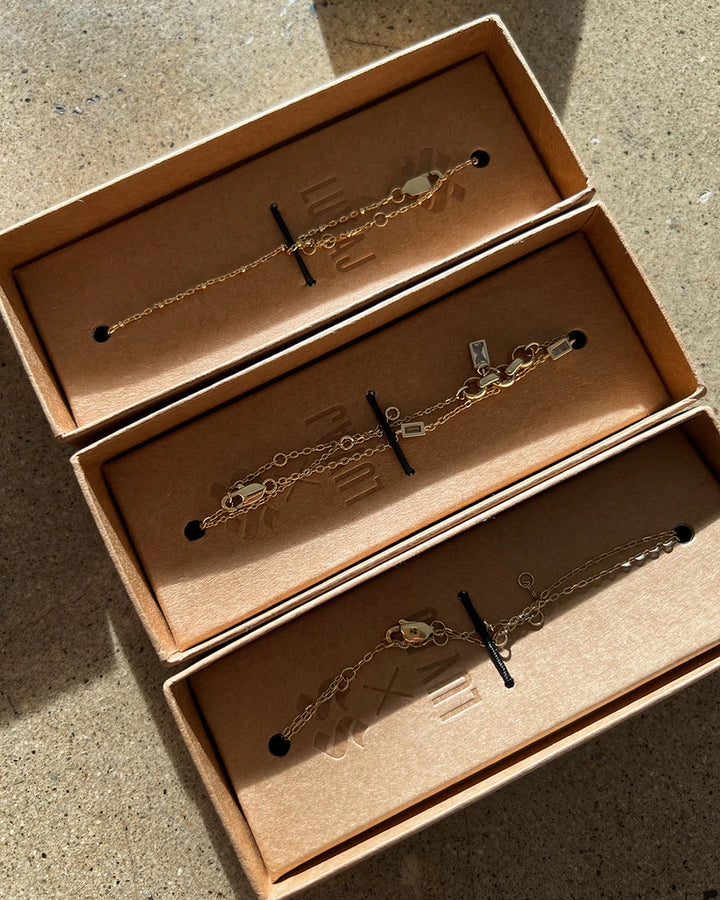 LUV AJ - Take Me to the Bungalows Anklet in Gold Jewelry