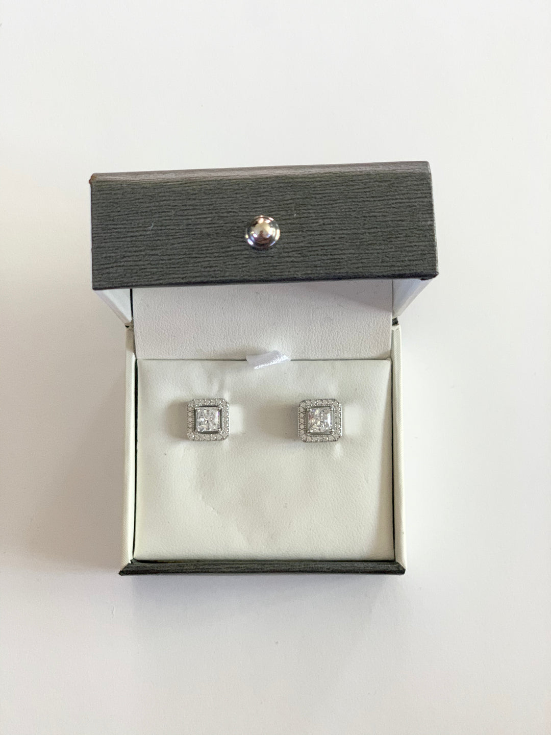 Crislu - Micro Pave Square Earring