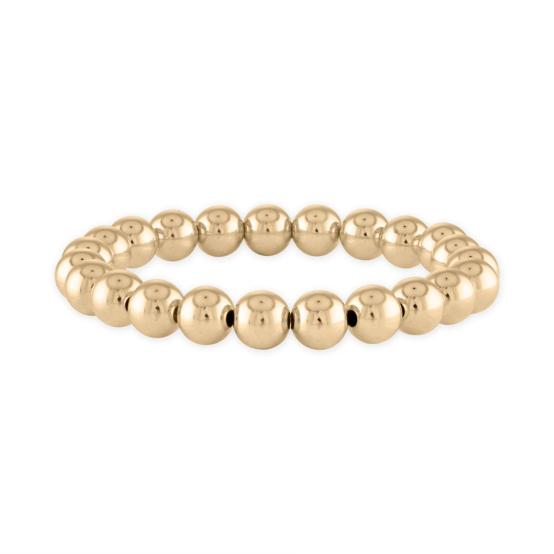 Alexa Leigh - 7MM Yellow Gold Ball Bracelet - 6.5"