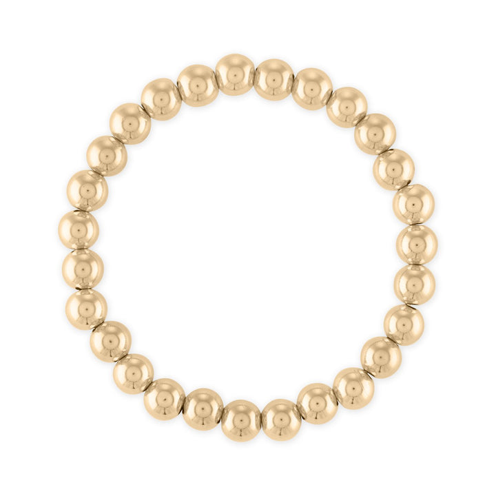 Alexa Leigh - 7MM Yellow Gold Ball Bracelet - 6.5"