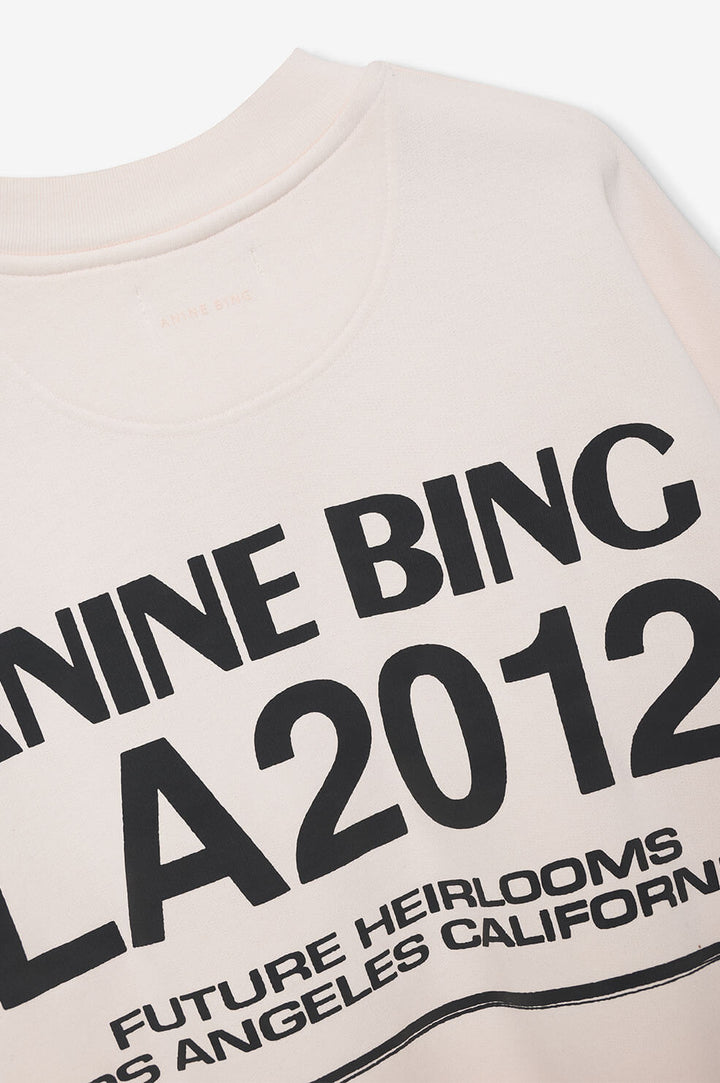 Anine Bing - Jaci Sweatshirt Bing LA in Washed Pink