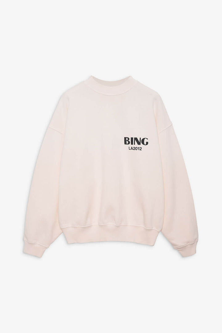 Anine Bing - Jaci Sweatshirt Bing LA in Washed Pink