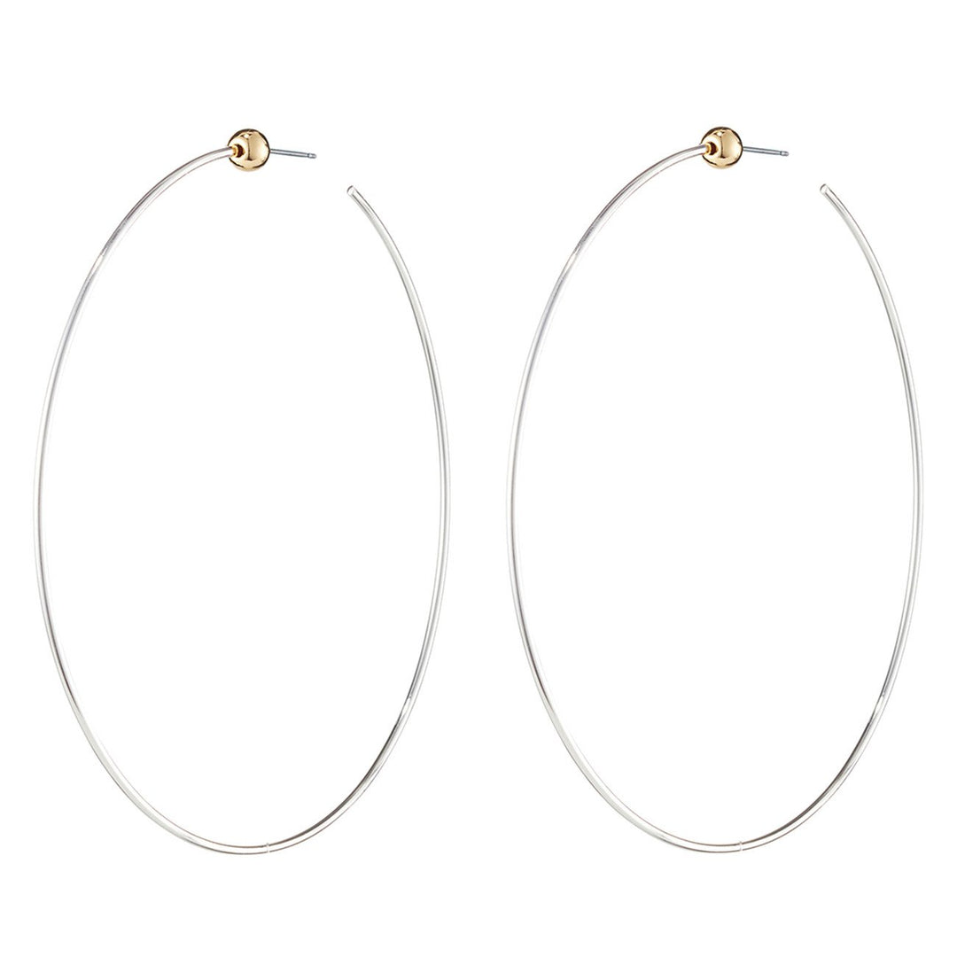 Jenny Bird - Icon Hoops Rhodium/Gold Medium