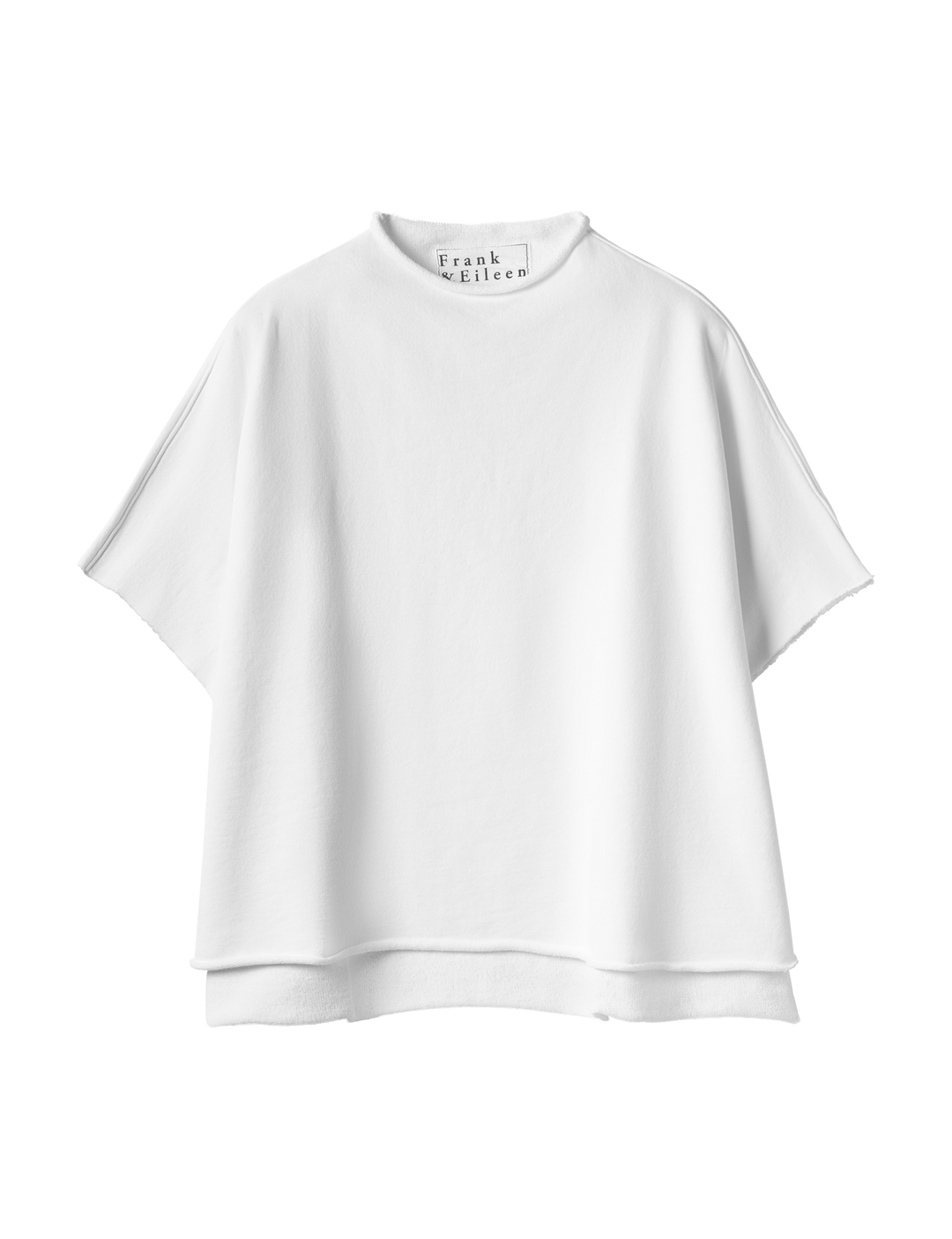 Frank & Eileen - Audrey Funnel Neck Capelet in White