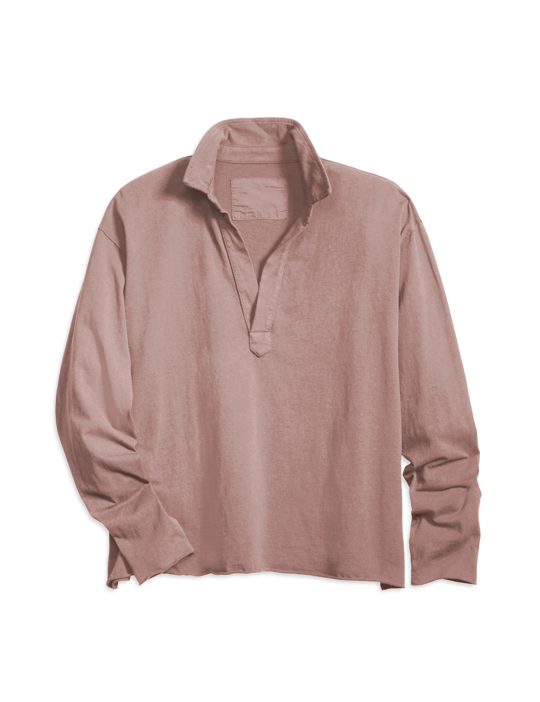 Frank & Eileen - Popover Henley in Terracotta
