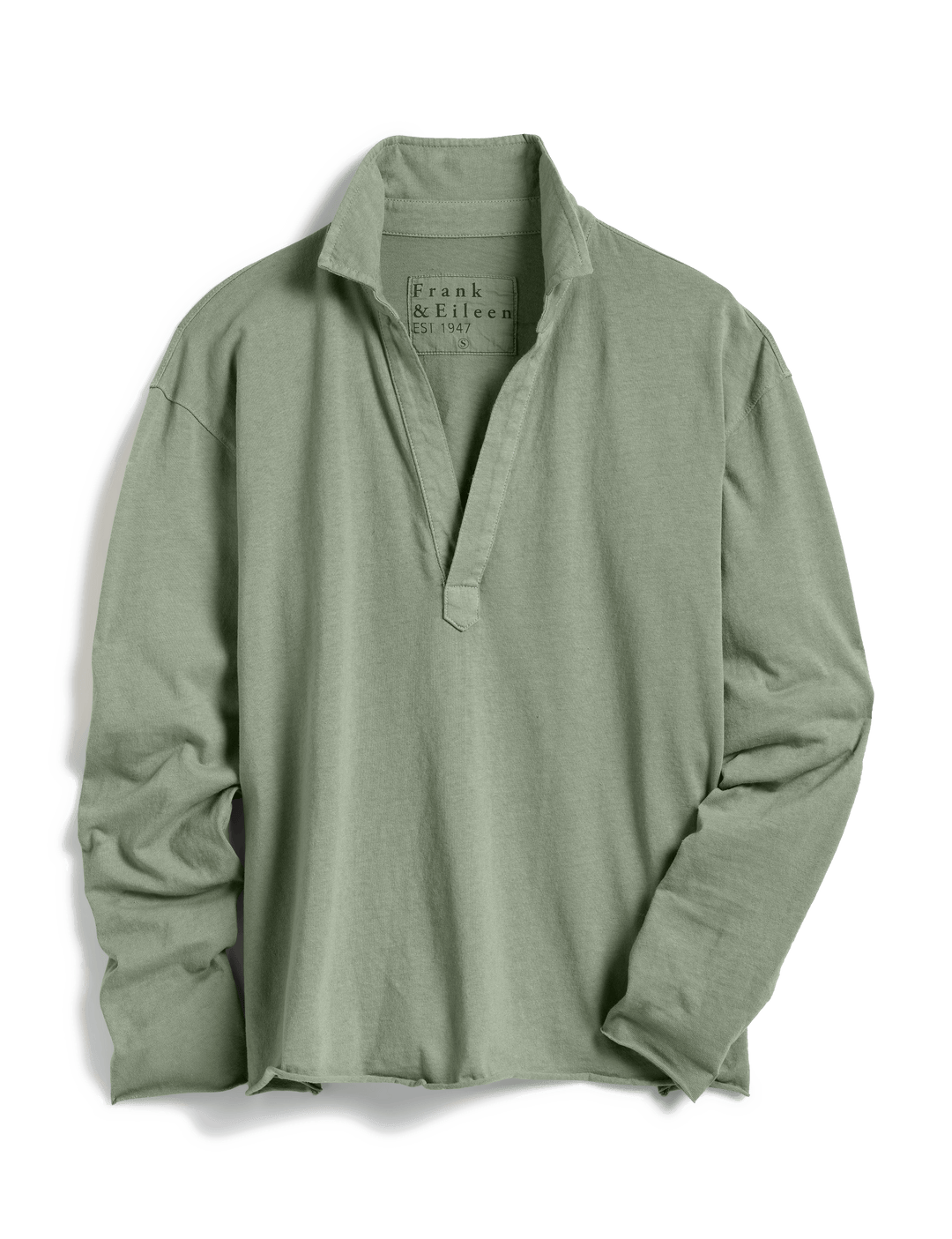 Frank & Eileen - Popover Henley in Sage