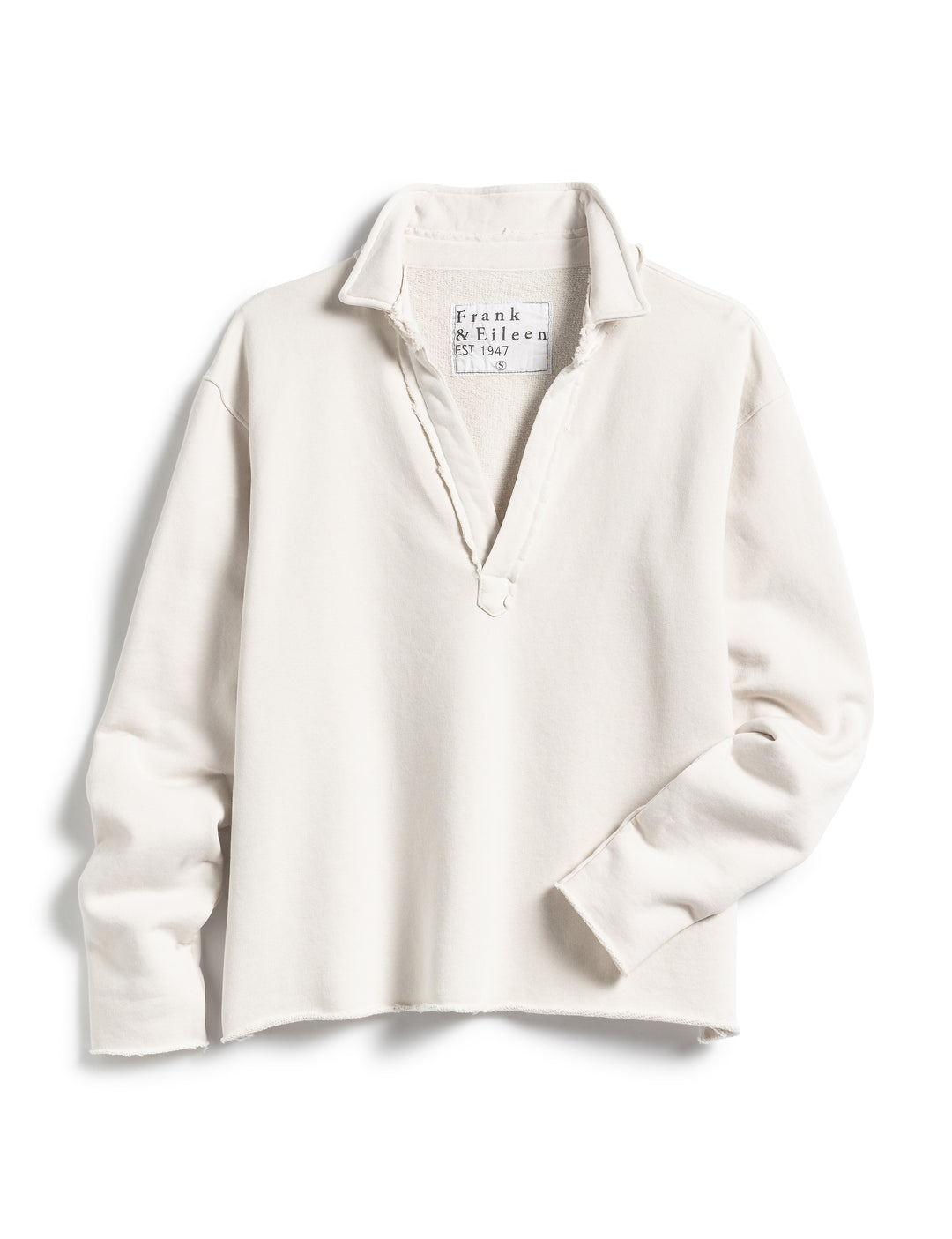 Frank & Eileen - Popover Henley in Vintage White
