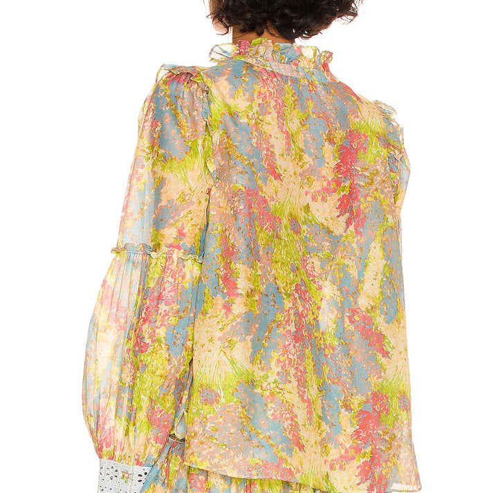 Love Shack Fancy - Ronalda Blouse in Pastel Fields