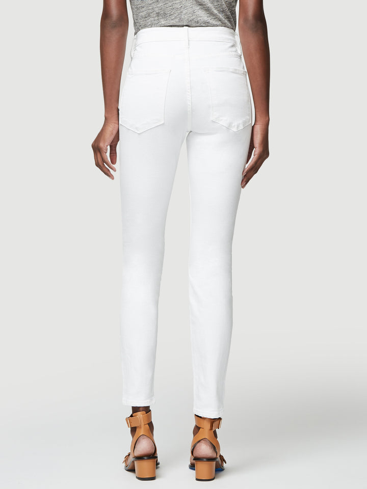 Frame - Le High Skinny Button Fly Blanc Street