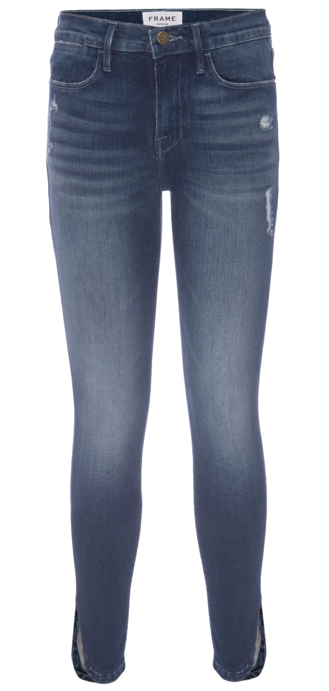 Frame - Le High Skinny Jean Curve Slit Side Bustle