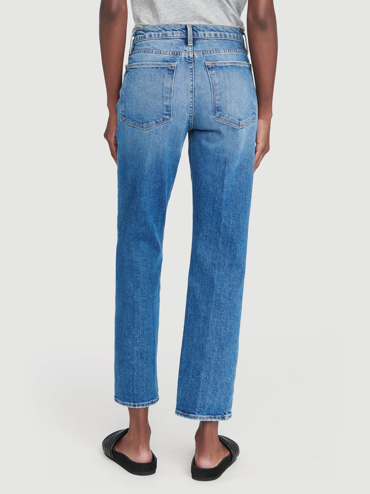 Frame - Le High Straight High Rise Jeans in Hagen