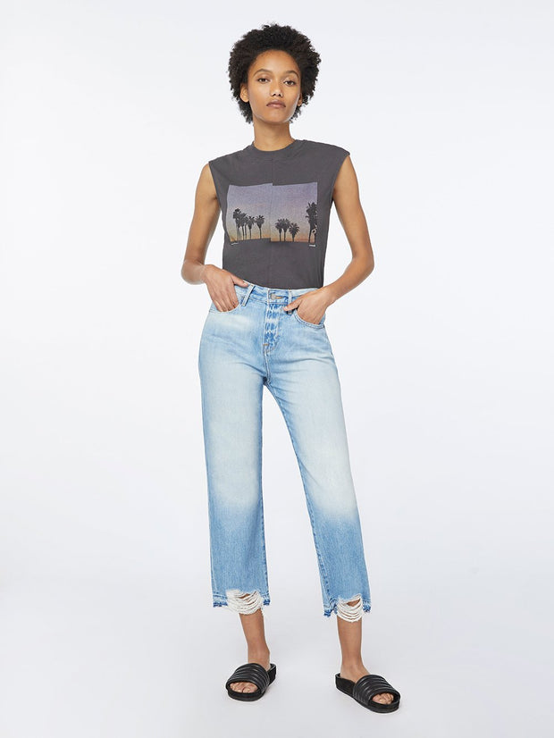 Frame Denim - Le Hollywood Crop Jeans Released Hem in Fullerton