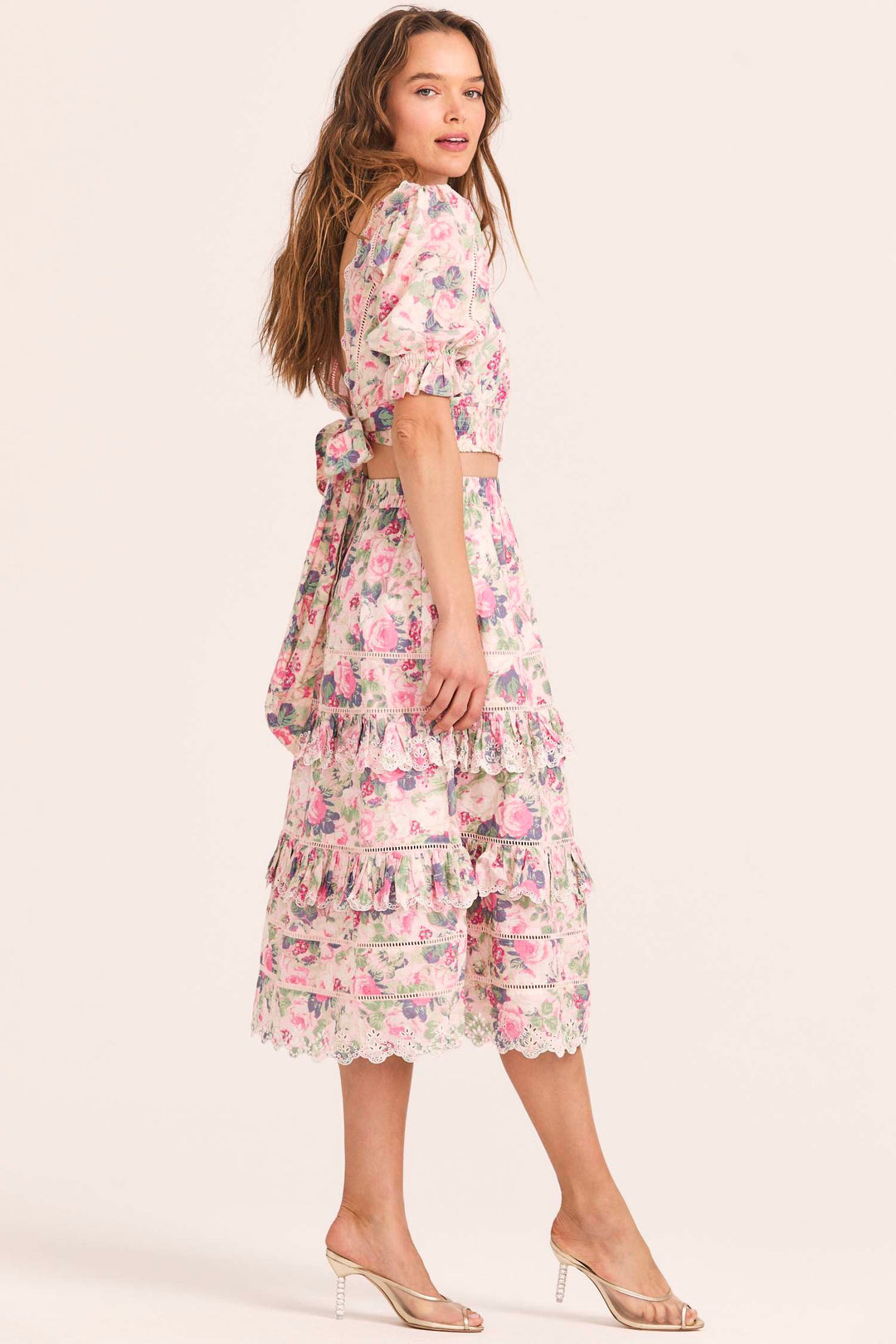 Love Shack Fancy - Naila Skirt in Veiled Kiss