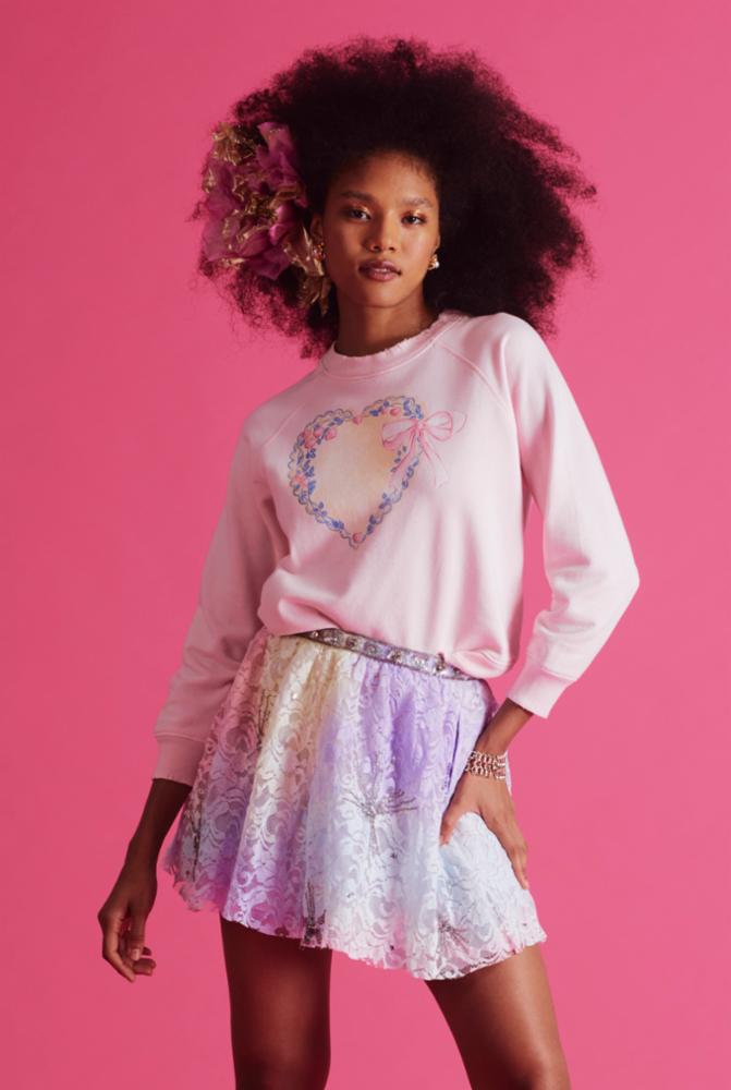 Love Shack Fancy - Kezia Skirt in Multi Tie Dye