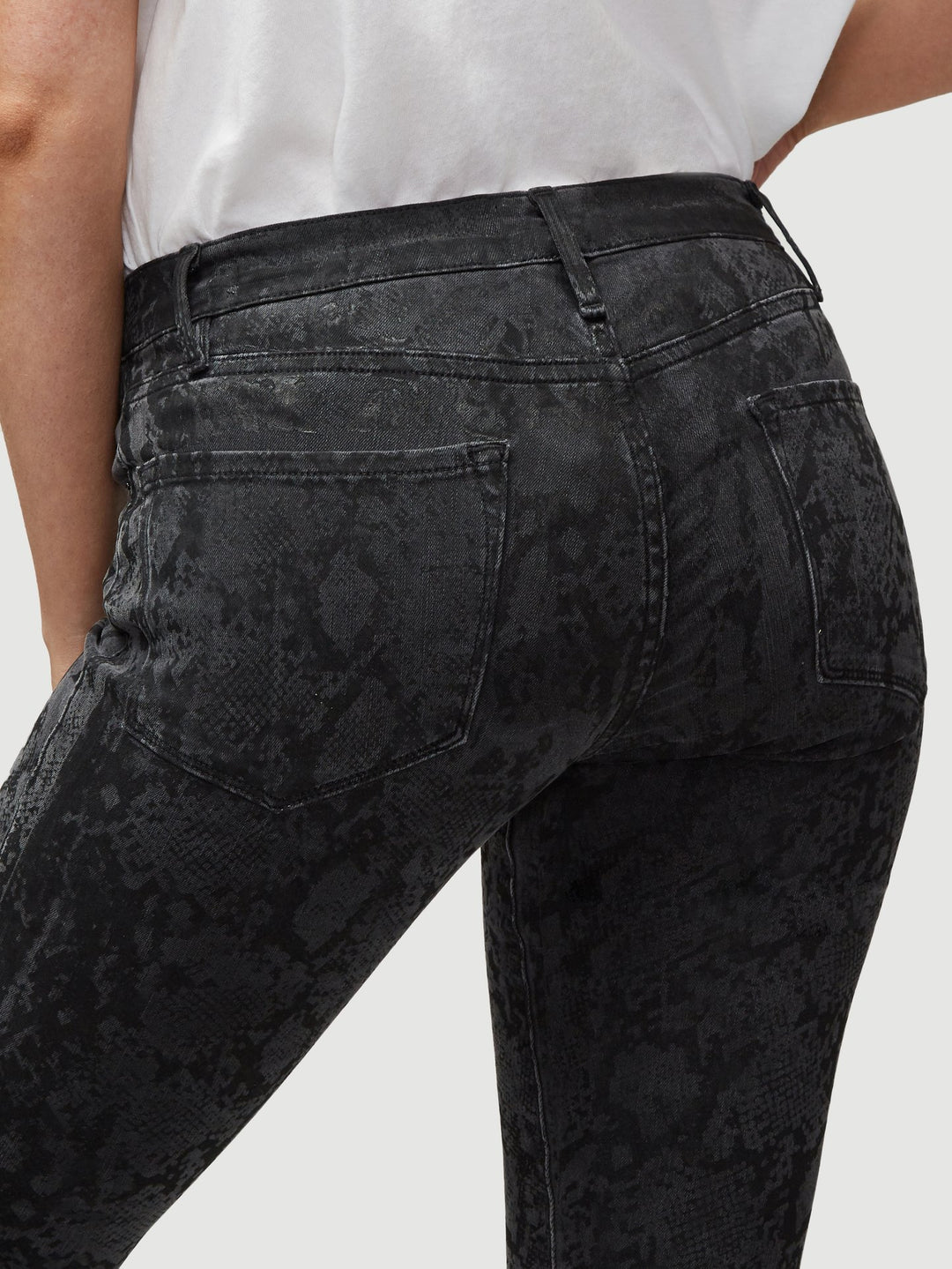 FRAME - Le Skinny Jeans De Jeanne Tonal Python