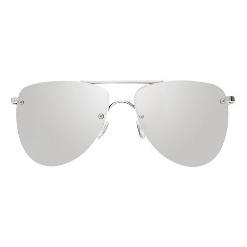 Le Specs - The Prince in Silver/Silver Revo Mirror