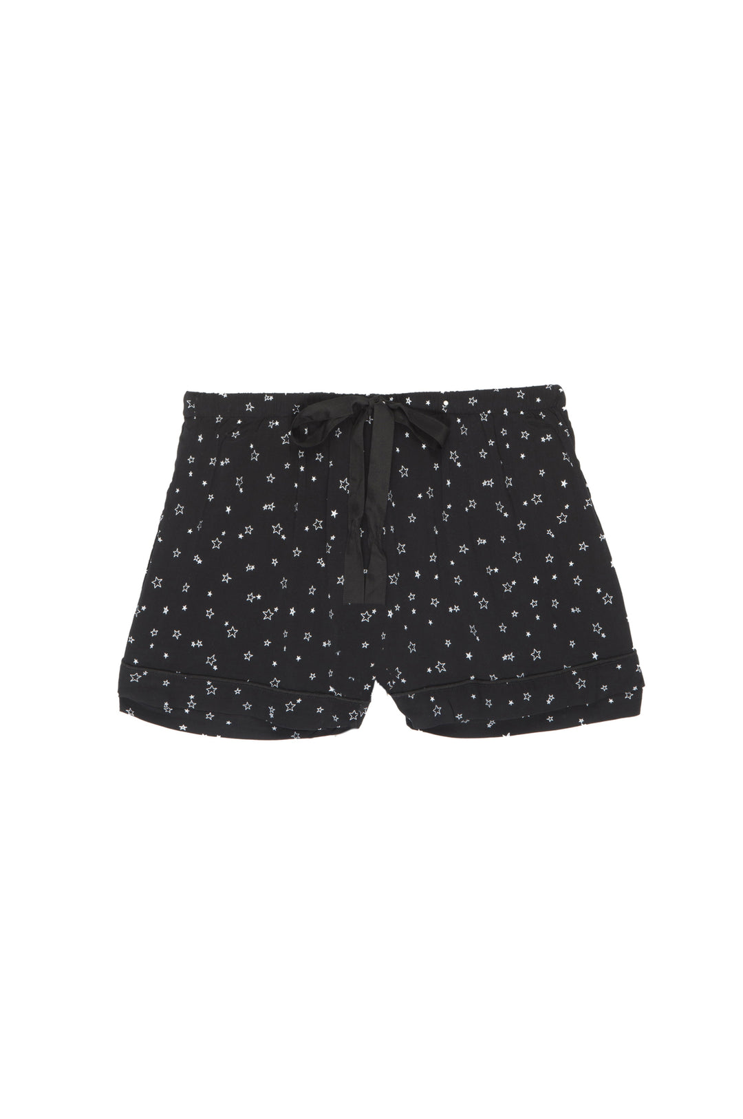 Rails - Long Sleeve Short Set w/ Piping Black Scribble Stars