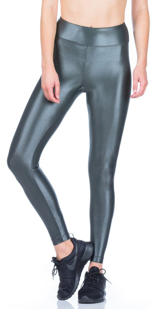 Koral Koral - Lustrous High Rise Legging Gunmetal at Blond Genius - 1