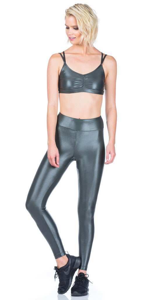 Koral Koral - Lustrous High Rise Legging Gunmetal at Blond Genius - 3