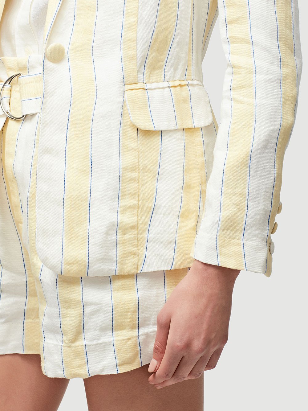FRAME - Linen Stripe Blazer