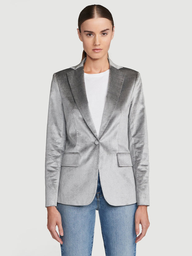 Frame - Classic Blazer in Silver