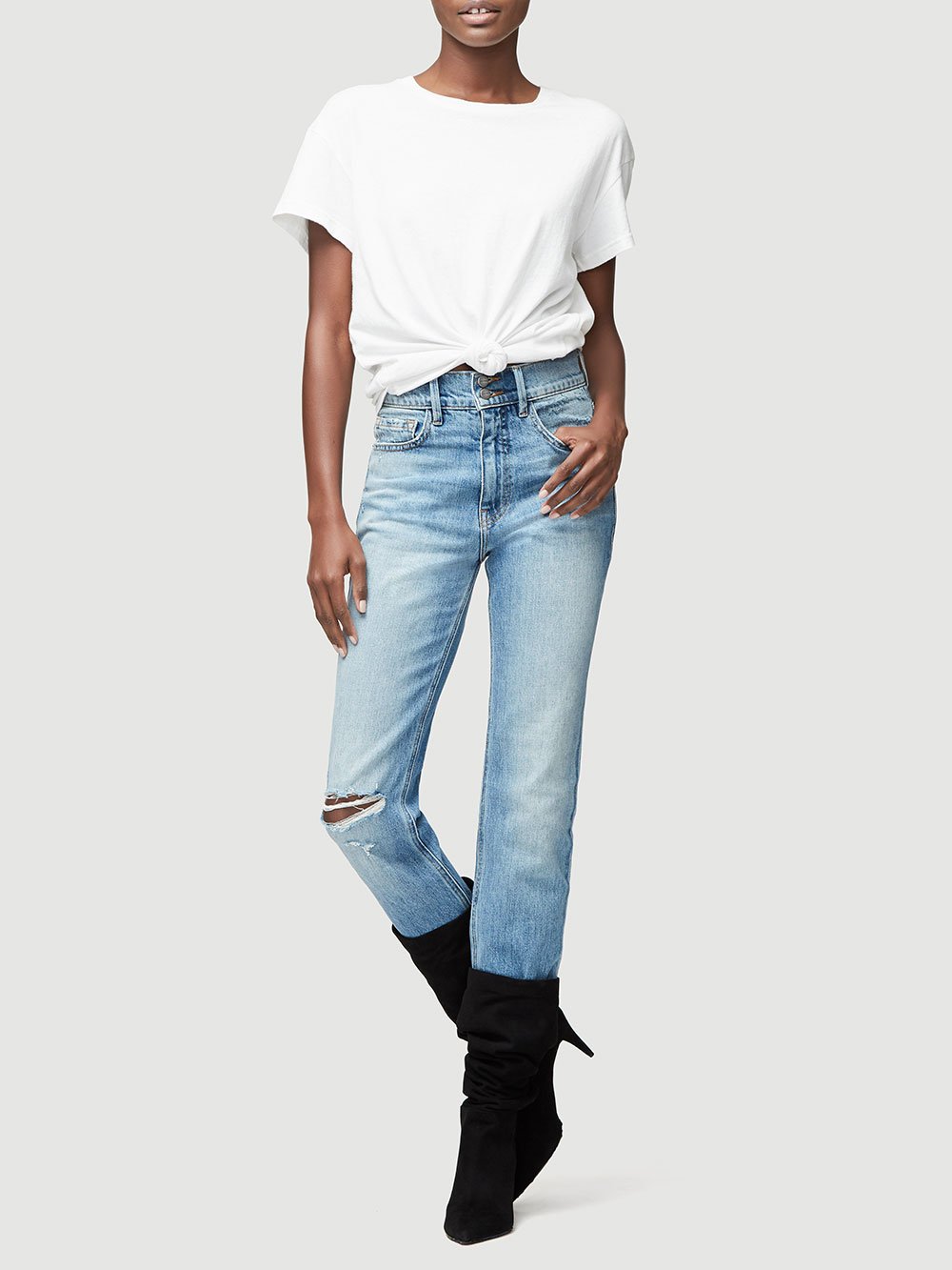FRAME - Heritage Sylvie High Rise Straight in Aretha