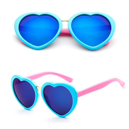 Henny & Coco - Kari Sunglasses in Blue Lens Heart