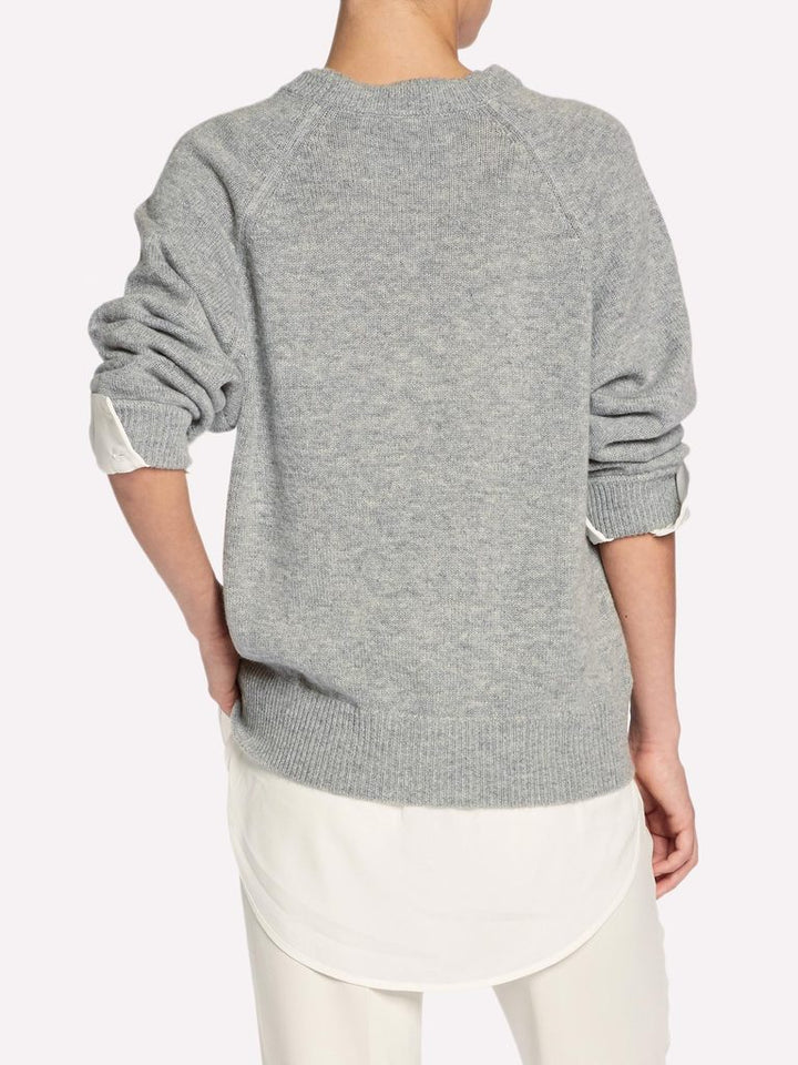 Brochu Walker - Layered Sweatshirt in Husky With White Underlining Default
