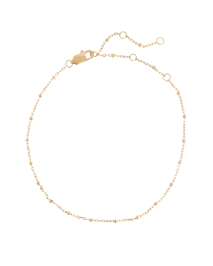 Luv AJ - Mondays at Teddy's Anklet in Gold